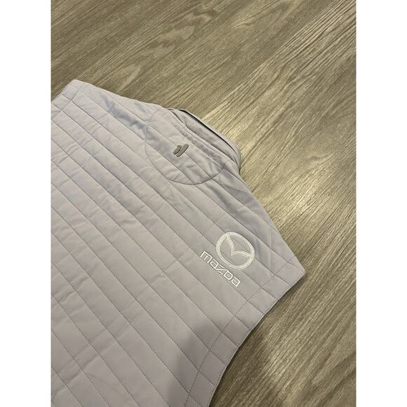 johnnie-O Crosswind Quilted Performance Vest Seal Size XL Mazda Cars Embroidered - Picture 5 of 10